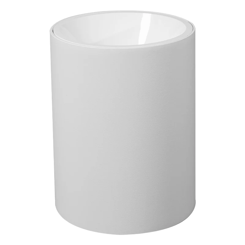 Down light installed in a ceiling with 70° beam angle illuminating an office workspace