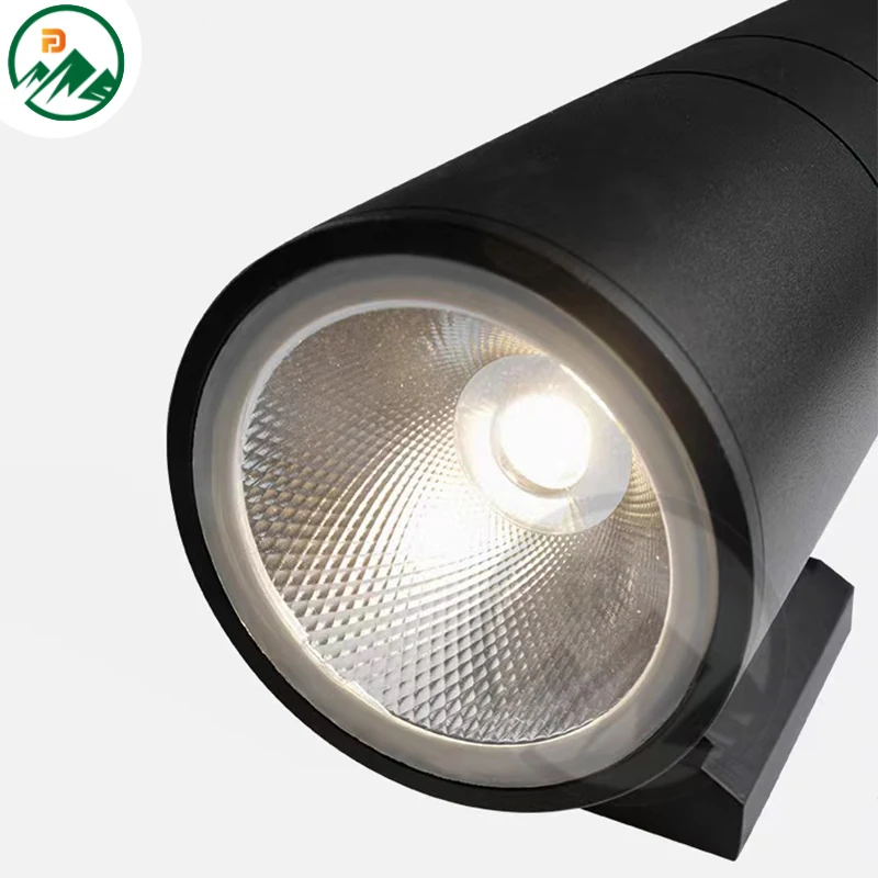 Side view of the D90 x H260 mm fixture showing compact profile and mounting holes