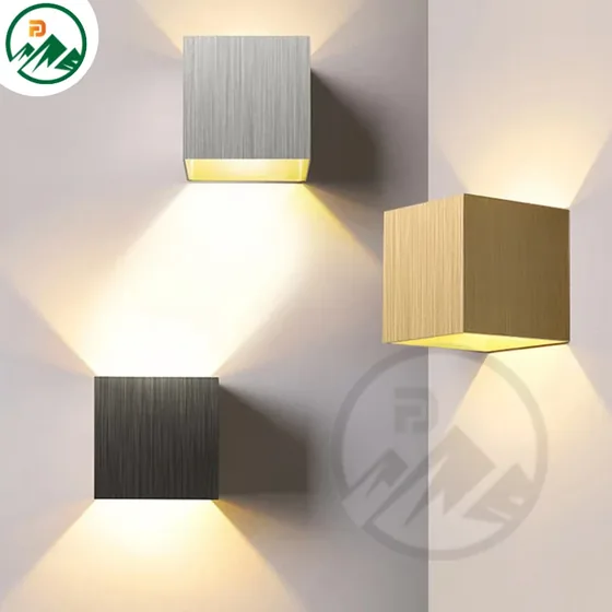 12W indoor LED wall lamp in short size (100*100*100mm) with aluminium body