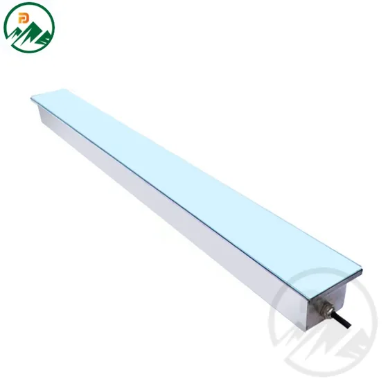 12W linear LED floor tile lamp with stainless steel 201 frame and frosted tempered glass cover