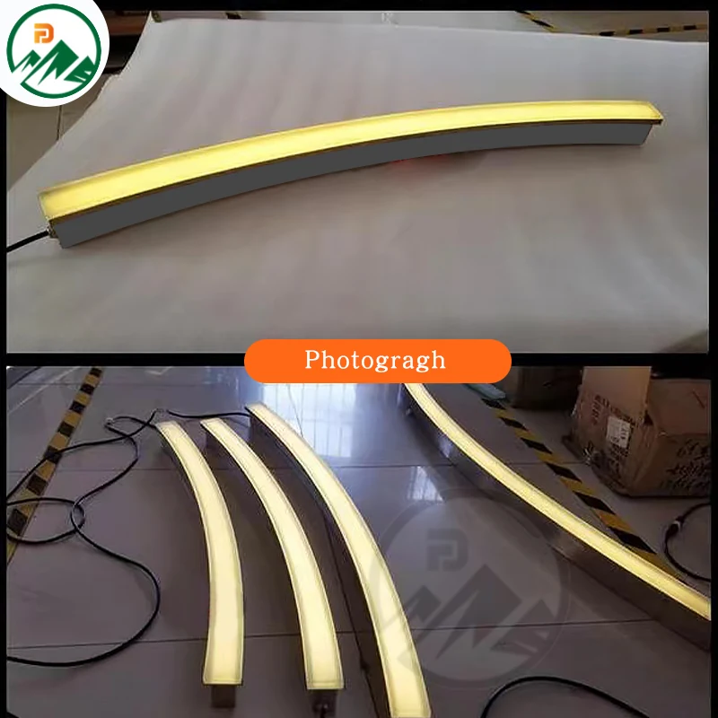 Installation of the linear LED floor tile lamp in a paved walkway