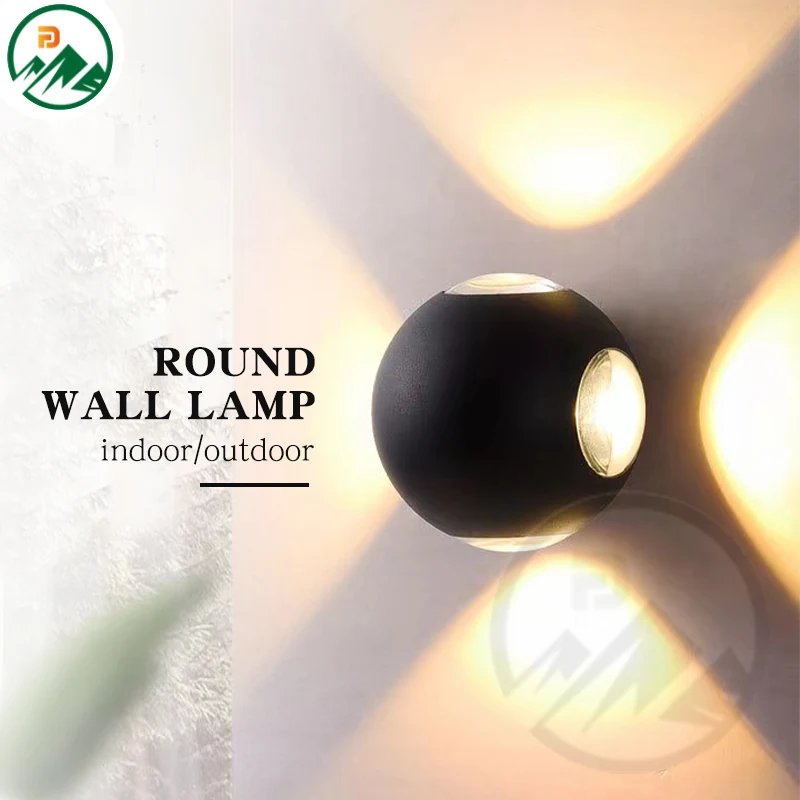 Side view of the 110 x 110 mm LED wall lamp with visible mounting bracket