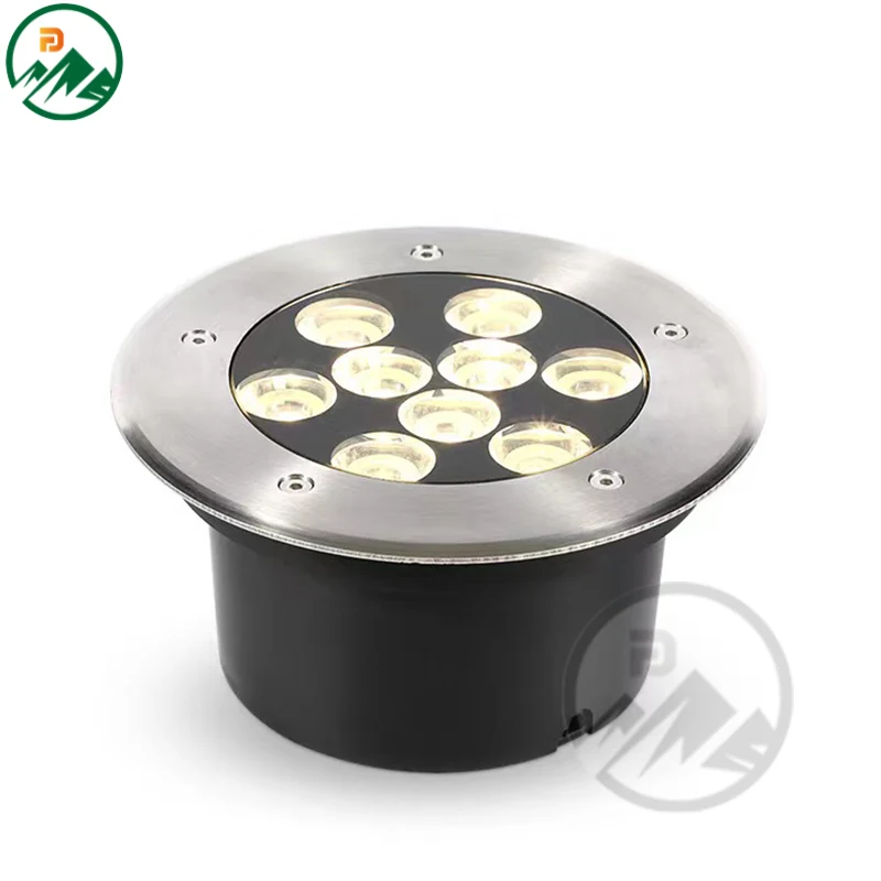 18W LED underground light with stainless steel 304 round cover and flush mounting