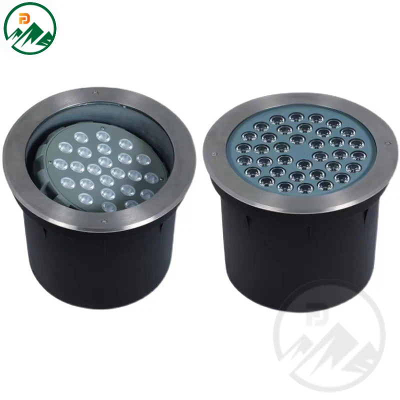 24*2W adjustable beam angle LED underground light with stainless steel 304 round cover