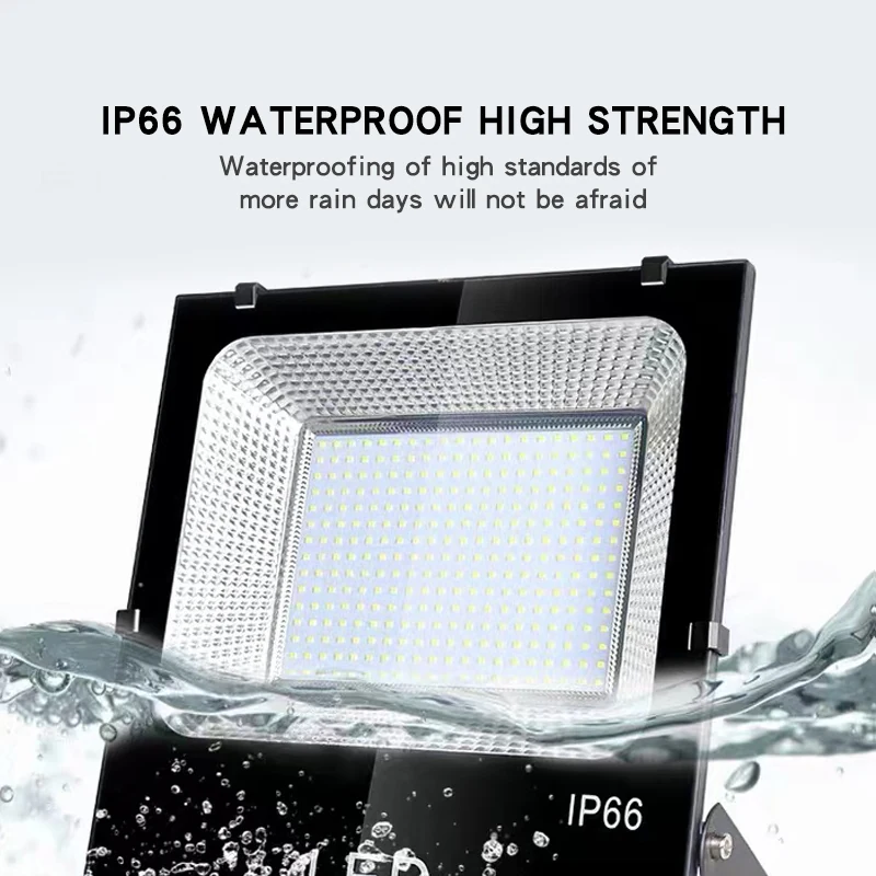 Front view of the FD-S020S30 flood light showing the lens and mounting brackets