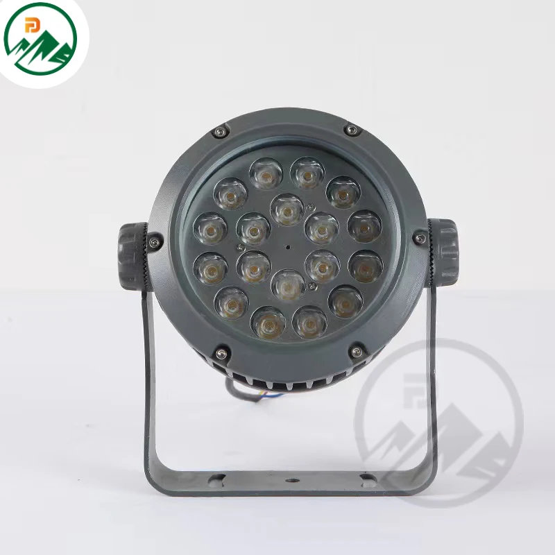 Side view of the LED flood light showing the D160 x H200mm dimensions and sealed housing