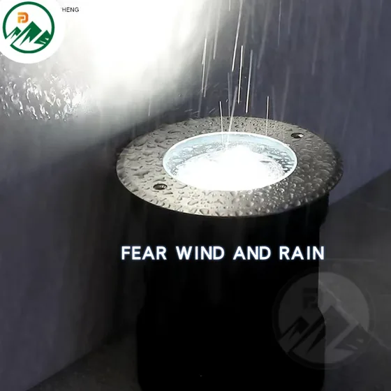 Adjustable beam angle LED underground light with stainless steel 304 round cover