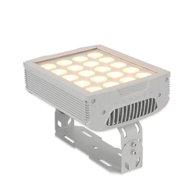 96W LED flood light FD-S010S96 mounted on a wall with a clean, modern finish