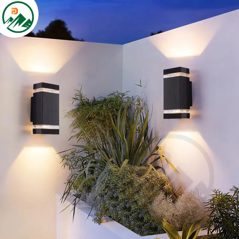 Wall-mounted LED fixture with slim 220mm depth and aluminium body