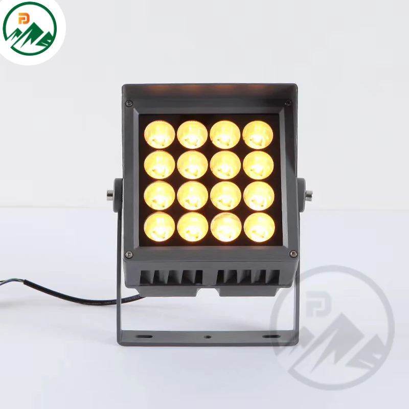 Front view of the FD-FL090S80 flood light with square design and IP66 rating