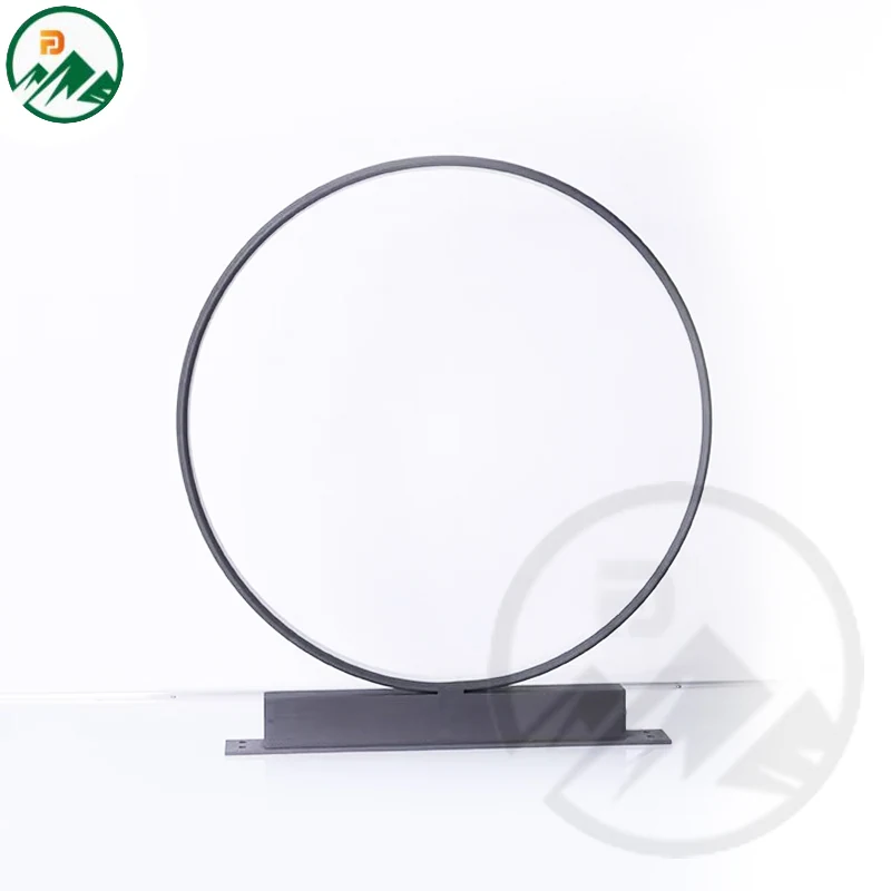 Larger version of the moon-shaped garden light in size D800 x H855 mm
