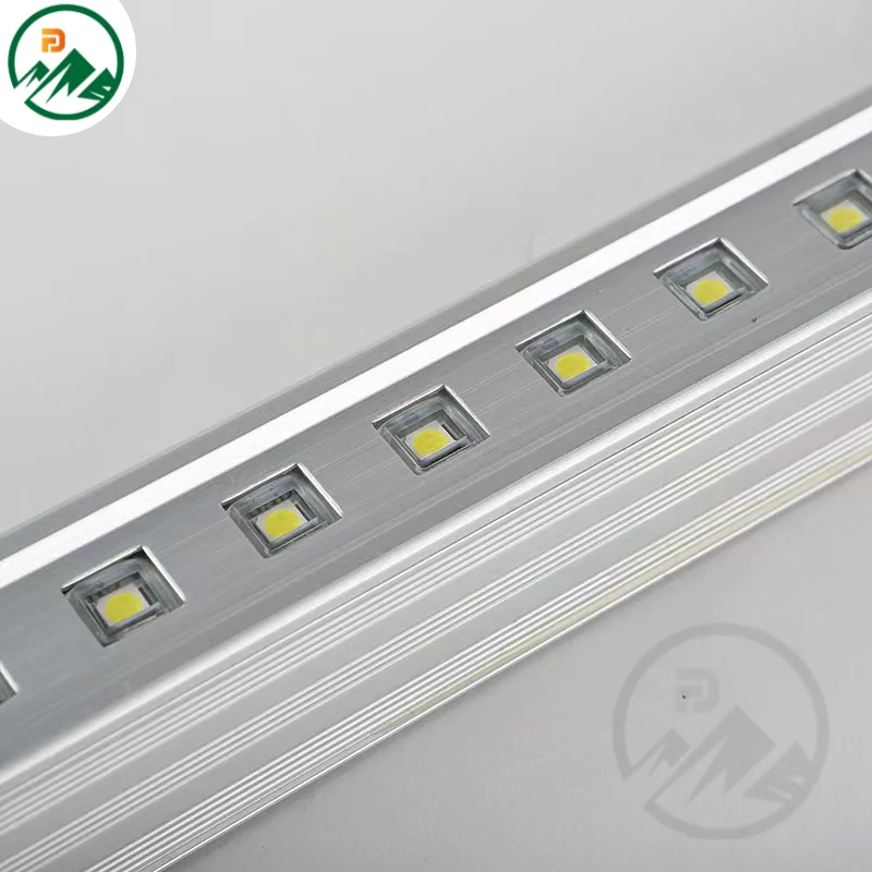 Linear LED fixture with DC24V input and IP65 rating installed on a cornice
