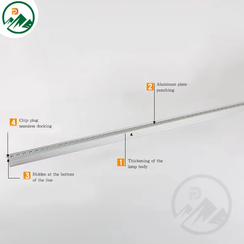 Fixture showing the L1000*W30*H30mm dimensions and mounting brackets