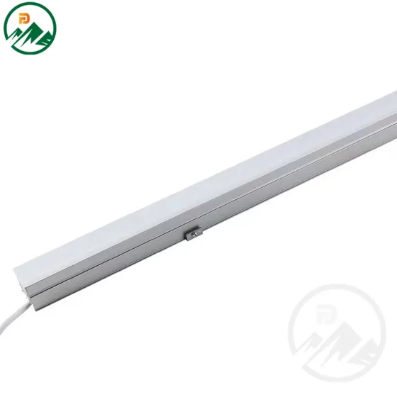 20W LED linear light for facade lighting mounted on a building wall
