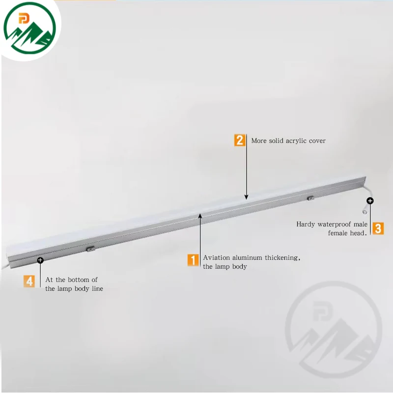 Wide beam 120° lighting wash on a building surface from the linear fixture