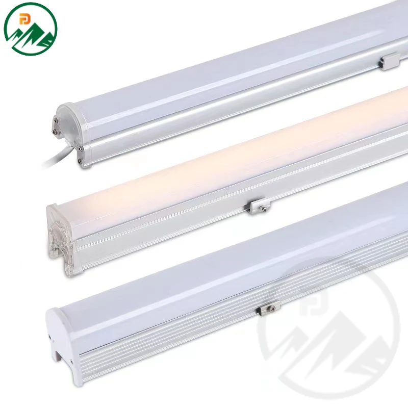 Three body types (A, B, C) of the FD-DL060L12 facade light shown side by side with dimensions