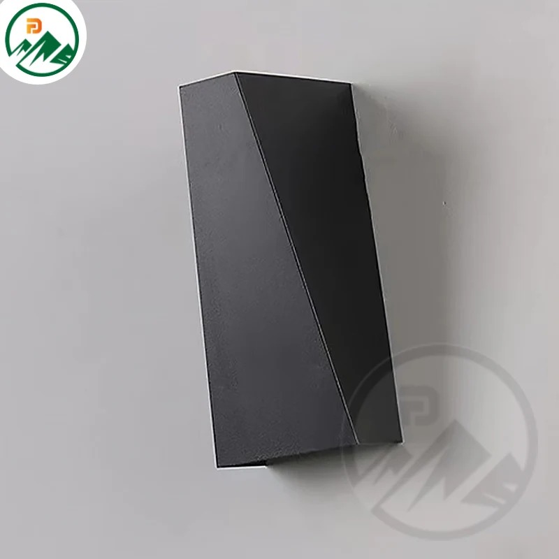 Wall lamp in a modern lobby setting with ambient lighting effect at night