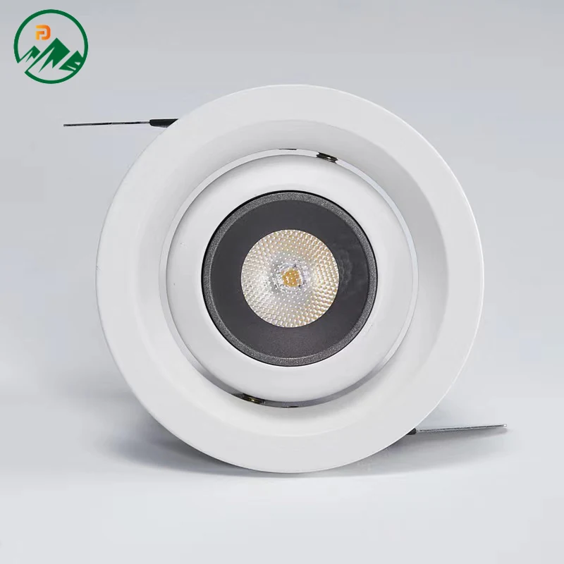Close-up of the LED downlight showing the OSRAM chip and driver