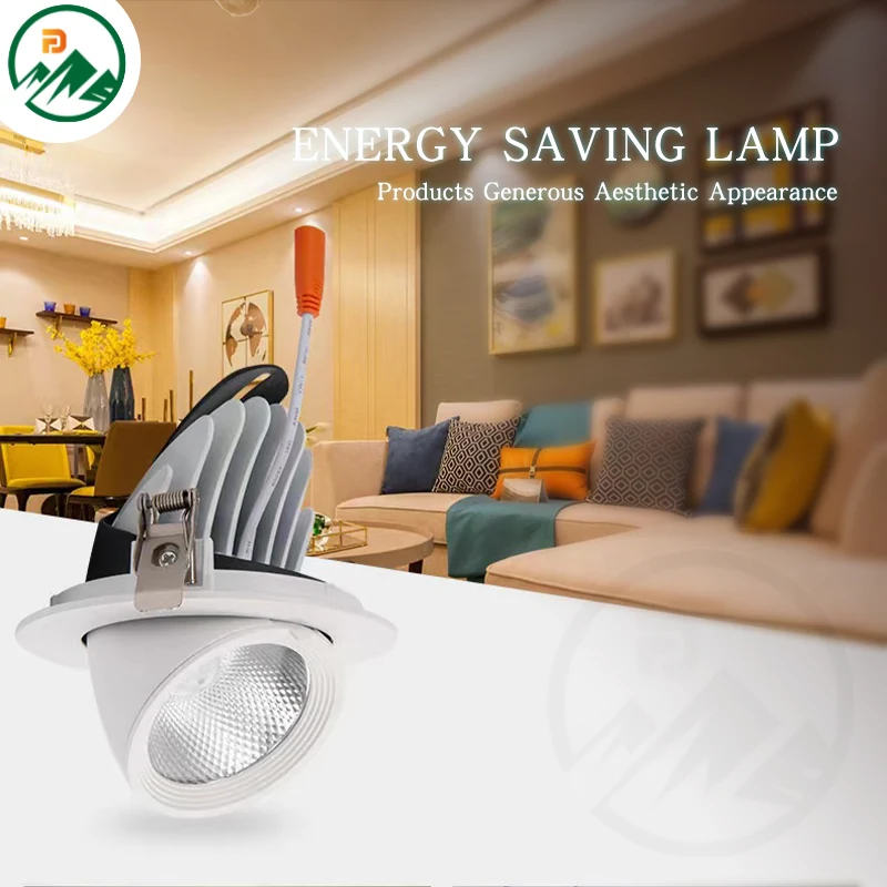 Downlight with ivory diffuser and aluminium finish in a commercial office ceiling