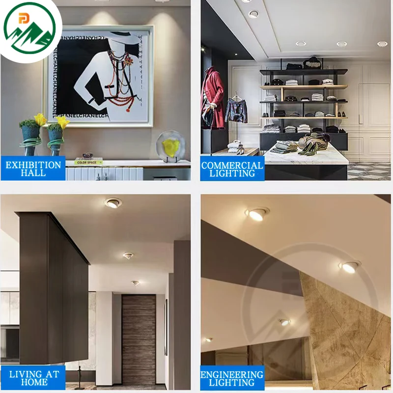Installation detail showing mounting hardware and ceiling cavity fit