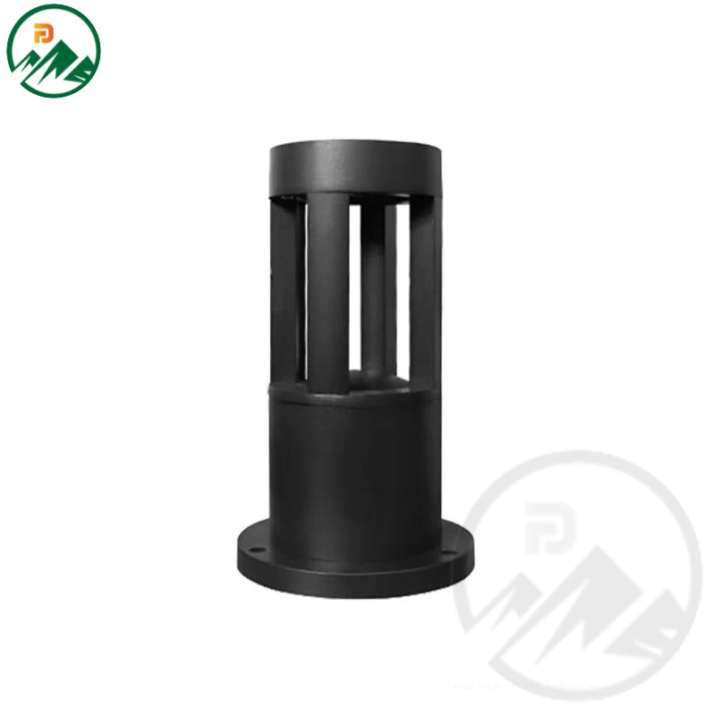 Side view of the 10W LED garden light showing the die-cast aluminium housing