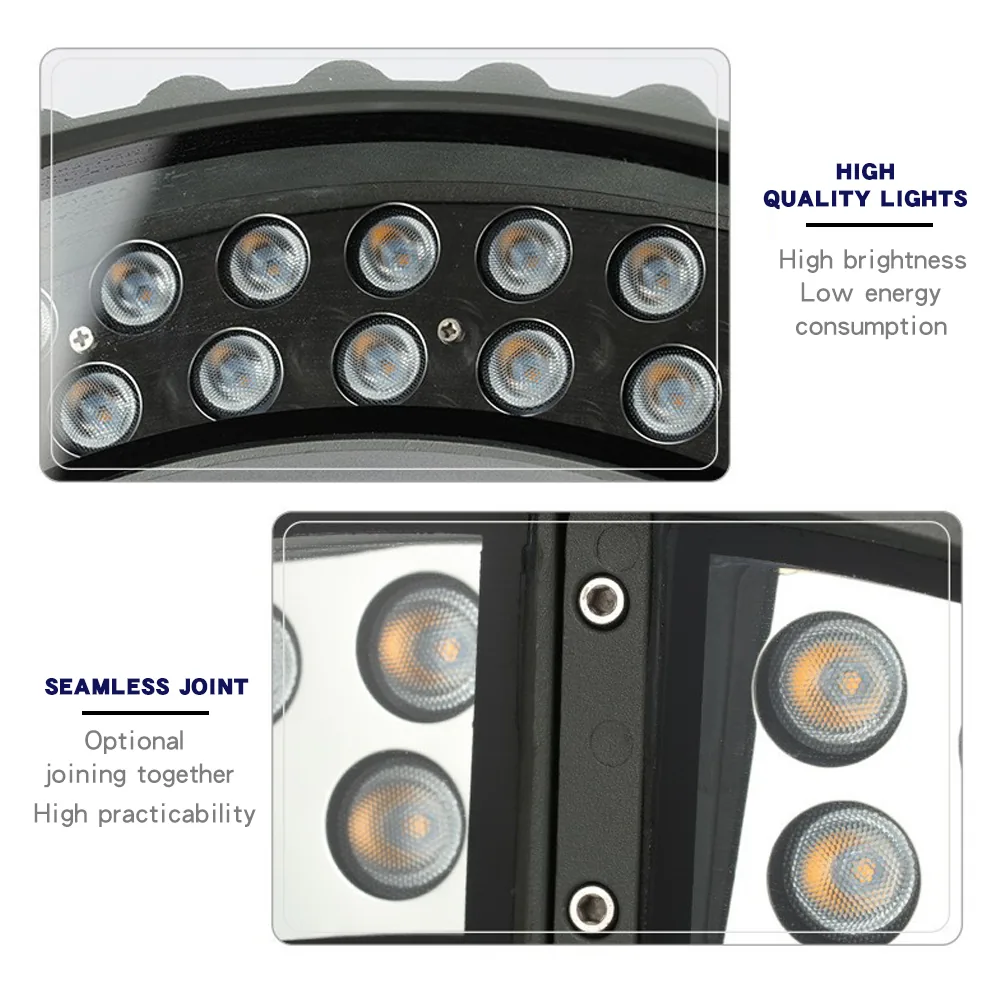 Side view of the flood light with visible IP67 sealing and driver compartment