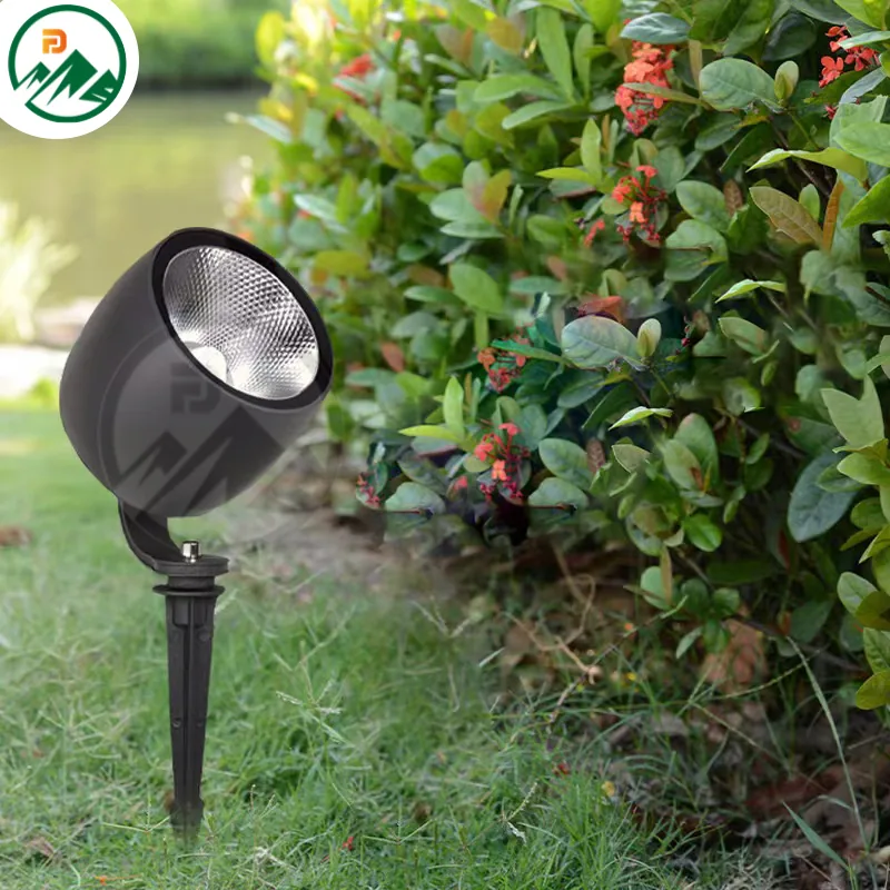 Detail of the IP67 sealed housing and gasket on the LED spike light