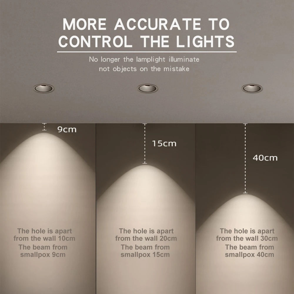 Image of the down light in a modern office ceiling layout