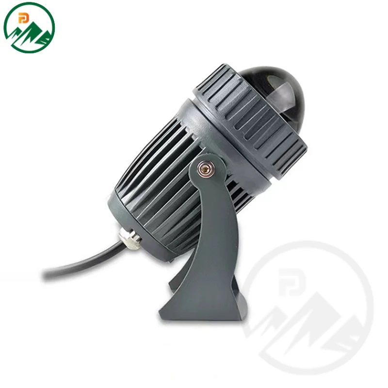 Side view of the LED spot light showing D75 x H105 mm dimensions