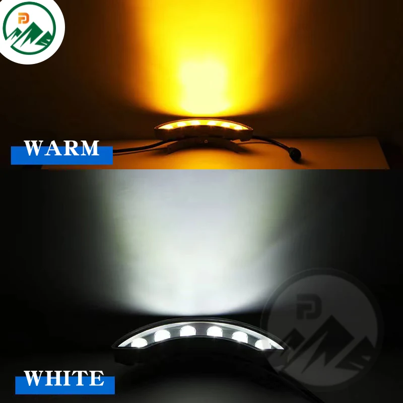 Side view of the 6W LED tile lamp with die-casting aluminium body and integrated driver