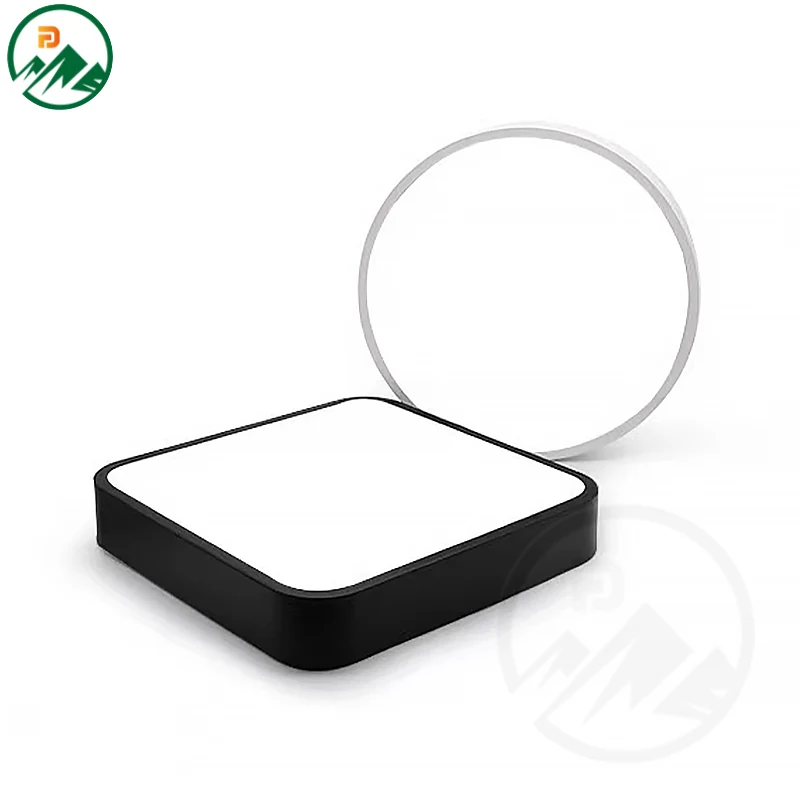 Ceiling panel light installed in a commercial office ceiling with even light distribution