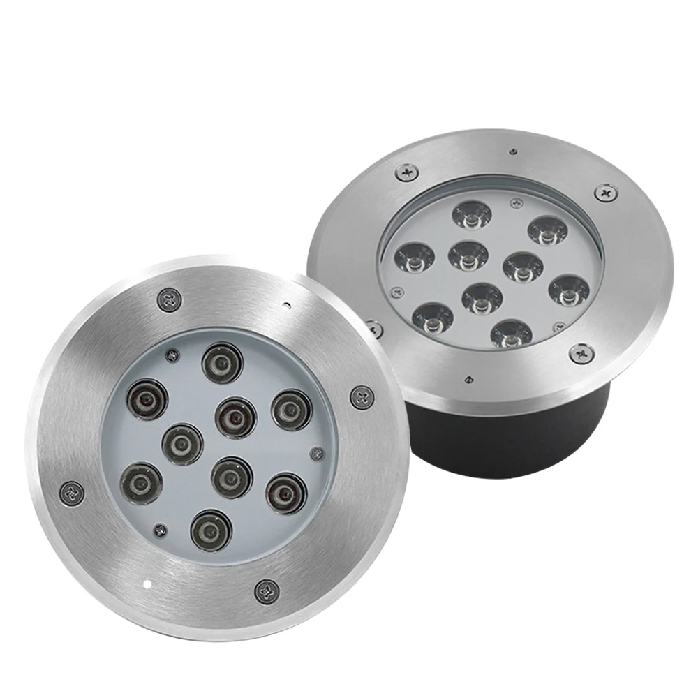 Stainless steel 304 LED underground light with black underground box