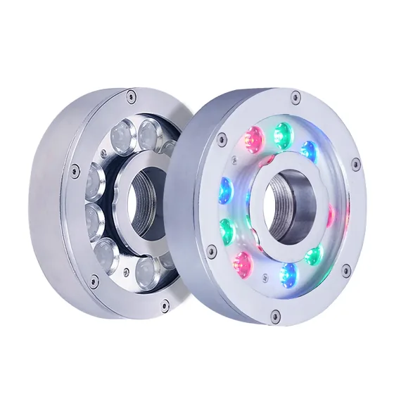 Stainless steel 316 underwater fountain light with circular body and round lens