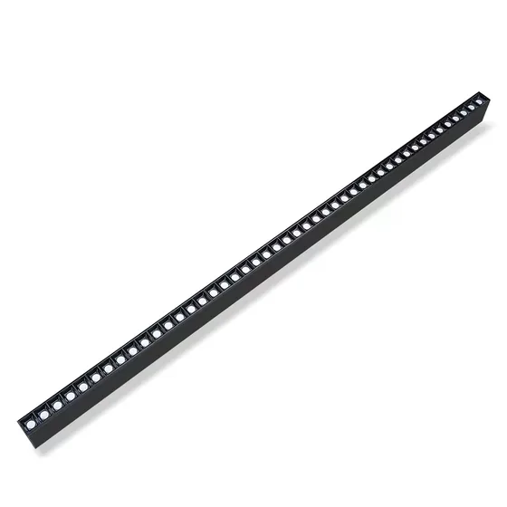 Suspended LED linear light FD-OL010L30 with white diffuser and metal housing