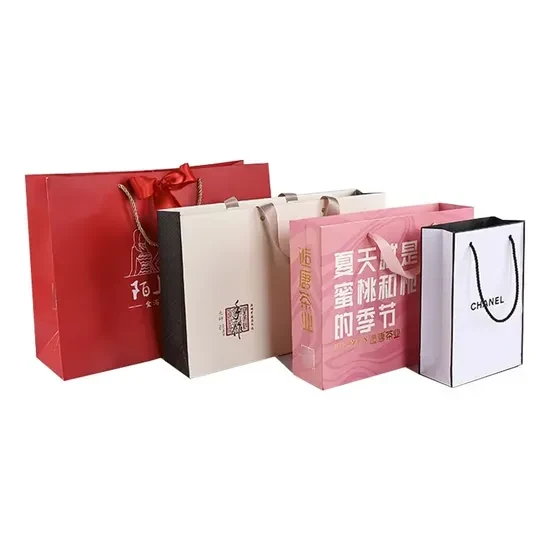 Custom Eco-Friendly Logo Bags for Retail Clothing - custom paper packaging by FISON