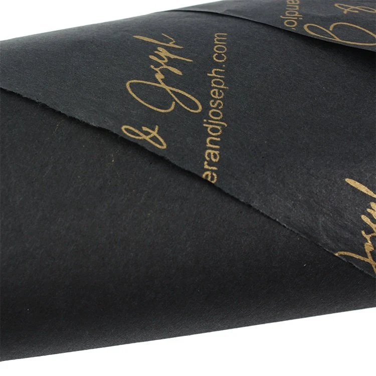 Custom Gold Logo Printed Tissue Paper for Gift Wrapping 7
