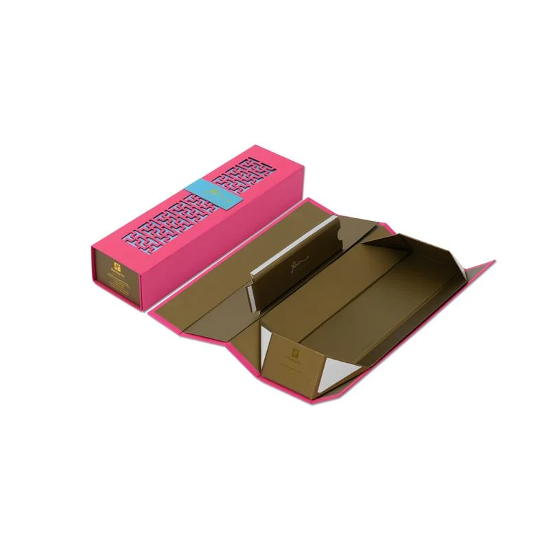 Custom Large Magnetic Folding Rigid Cardboard Gift Box 4 detail view