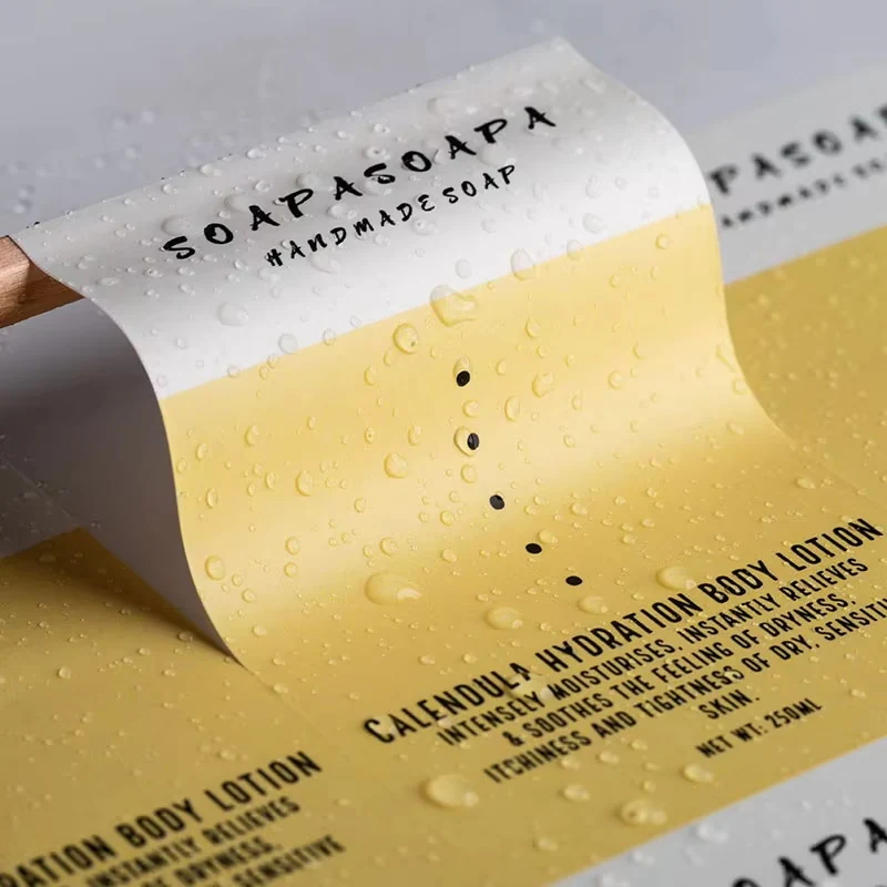 Custom Logo Stickers on Adhesive Vinyl Rolls for Branding 5 detail view