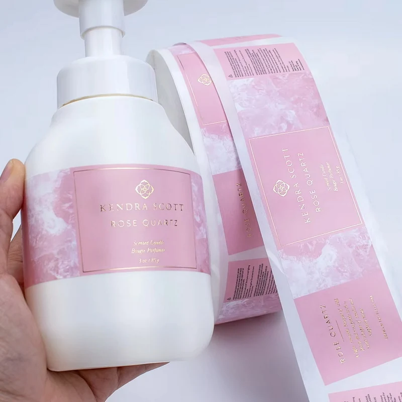 Custom Printed Cosmetic Bottle Labels - Self-Adhesive Stickers 7