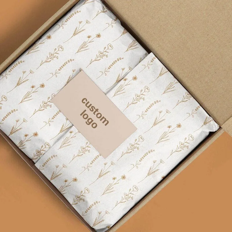 Custom Printed Logo Tissue Wrapping Paper for Clothing & Shoes