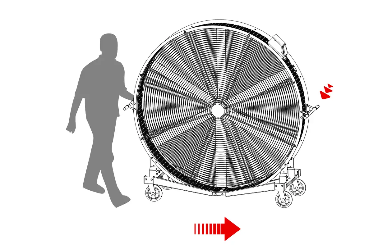 Industrial Stand Fan – 45 Degree Adjustable Tilt photo 3