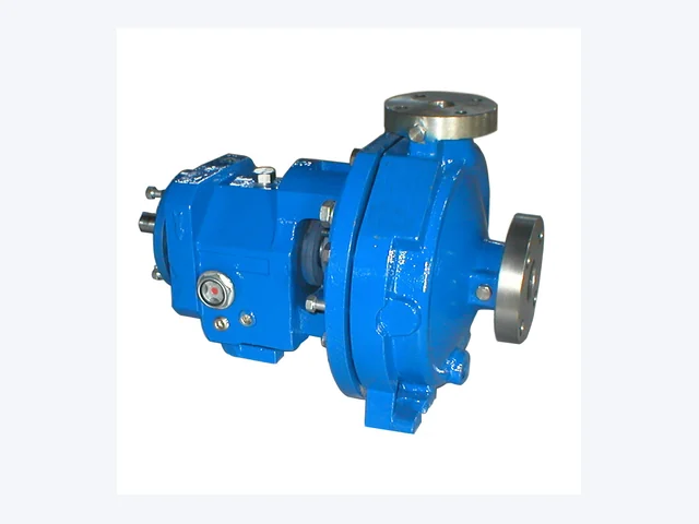 Sectional view of an ANSI centrifugal pump showing the volute casing and stuffing box cover