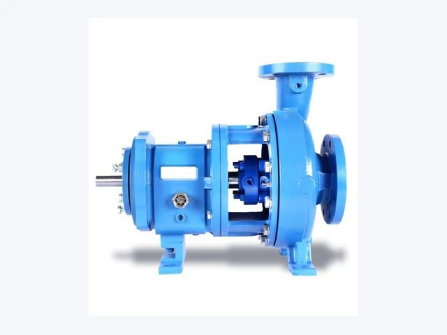 Cutaway of a DE series centrifugal pump showing impeller, casing and shaft