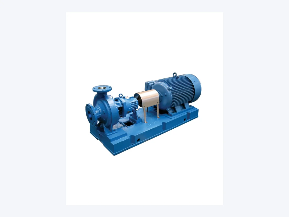 DE series centrifugal pump coupled to a flange motor on a fabricated baseplate