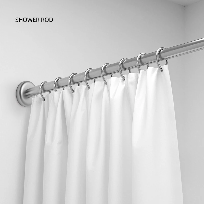 Shower Curtain Rod-BB01 — finish detail