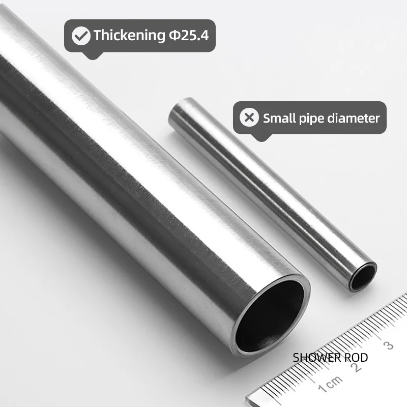 Shower Curtain Rod-BC01 — installed view