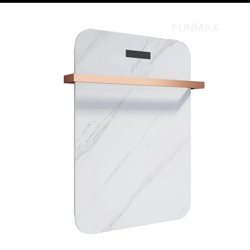 Electric Towel Rack R-01W heated towel rack by Funmax