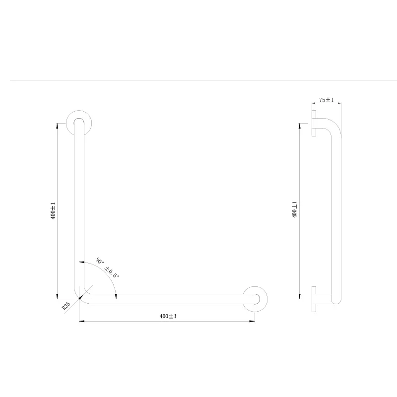 Grab Bar-ZA02-400400 — installed view