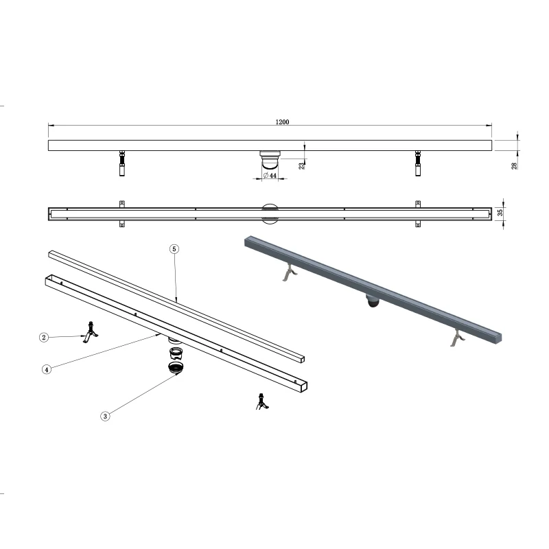 Floor Drain-ZDA3 — alternative angle