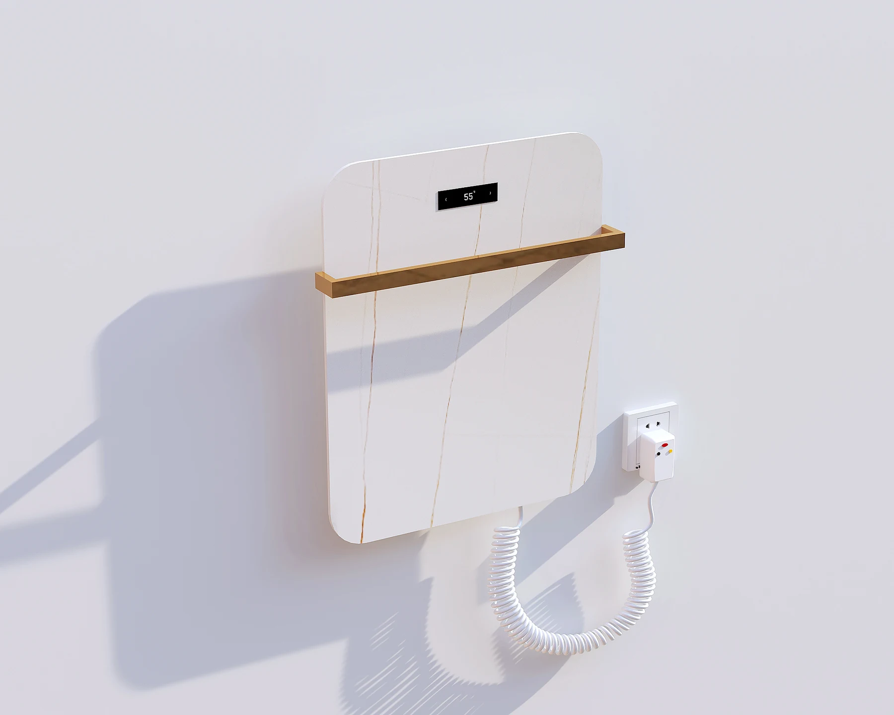 Electric Towel Rack R-01W — detail view